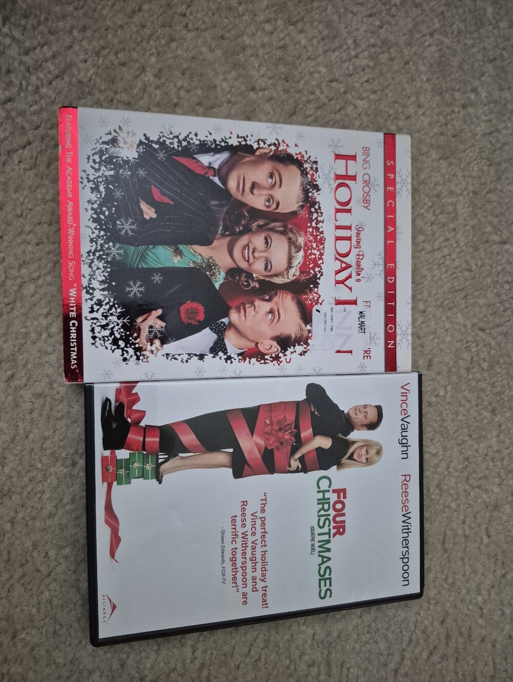 Holiday Movie DVD Bundle - Red and White Covers